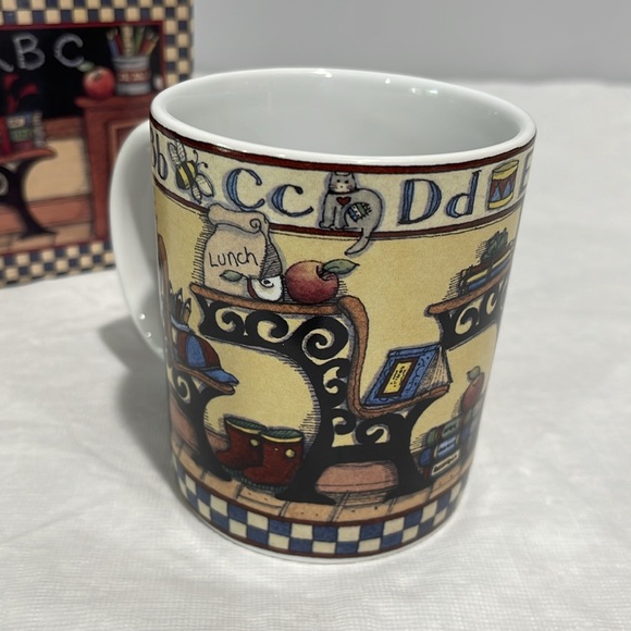 Vintage Teacher’s All Checked Out Coffee Mug Susan Winget #12 Lang & Wise NEW - Picture 4 of 14